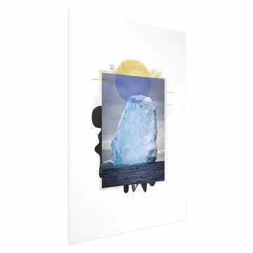 Plakat Góra lodowa 21x30 cm bez ramy z marginesem