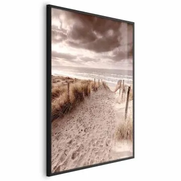 Plakat Odległa wydma 29,7x42 cm z ramą czarną bez marginesu