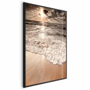 Plakat Przestrzeń fal 60x90 cm z ramą czarną bez marginesu
