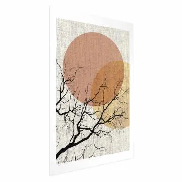 Plakat Podwójny księżyc 60x90 cm bez ramy z marginesem