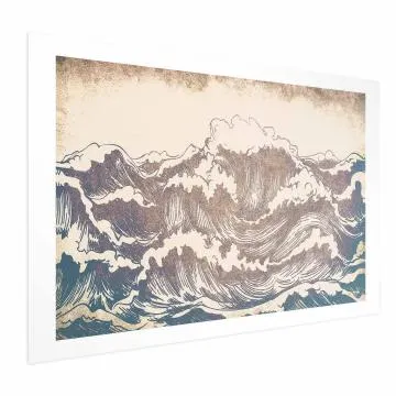 Plakat Olbrzymie fale 42x29,7 cm bez ramy z marginesem