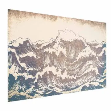 Plakat Olbrzymie fale 42x29,7 cm bez ramy bez marginesu