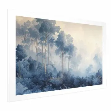 Plakat Lasek we mgle 60x40 cm bez ramy z marginesem