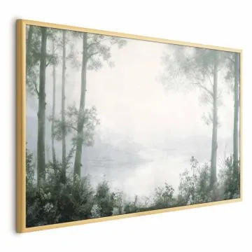 Plakat Lasek i staw 42x29,7 cm z ramą złotą bez marginesu