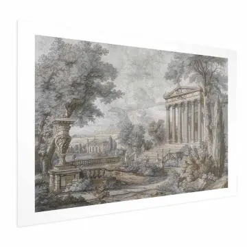 Plakat Świątynia na wzgórzu 90x60 cm bez ramy z marginesem