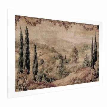 Plakat Śródziemnomorski krajobraz 60x90 cm bez ramy z marginesem