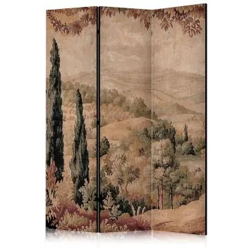 Parawan dwustronny Pejzaże 135x172 cm 3-częściowy czarny