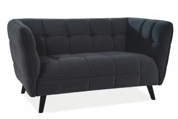 Sofa CASTELLO VELVET 2 czarna