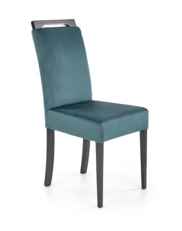 Krzesło tapicerowane CLARION 2 VELVET ciemnozielone