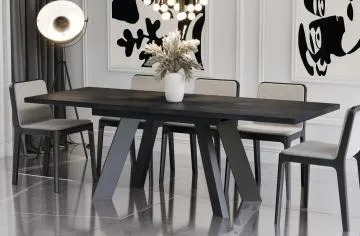 Stół rozkładany COMO 130(210)x80 beton ciemny