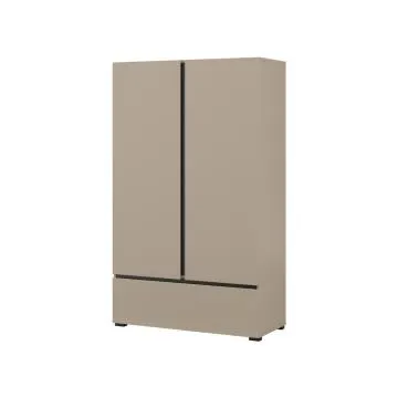 Komoda wysoka CROSS 2D1S 89cm congo/czarna