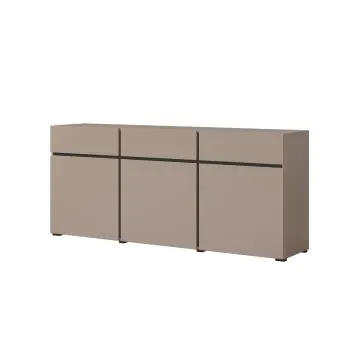 Komoda CROSS 3D3S 180cm congo/czarna
