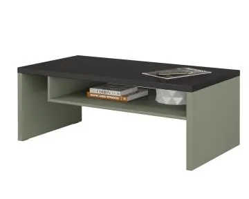 Stolik kawowy CROSS 120x60 zielony/czarny