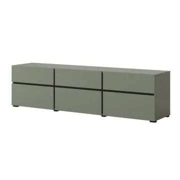 Szafka RTV CROSS 3K3S 180cm zielona/czarna