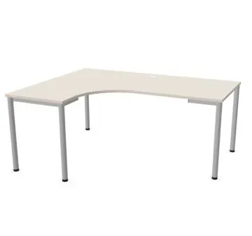 Biurko narożne EASY SPACE I-LEG LS 180x140cm kaszmirowe