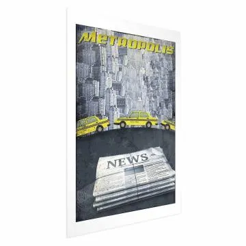 Plakat Metropolis 40x60 cm bez ramy z marginesem