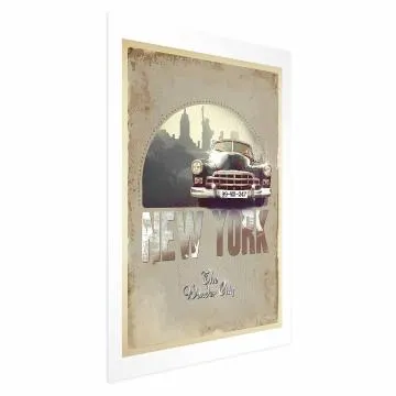 Plakat New York 21x30 cm bez ramy z marginesem
