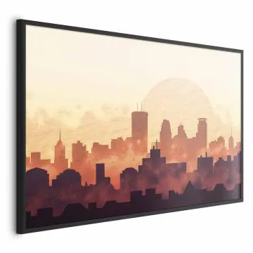 Plakat Żar miasta 60x40 cm z ramą czarną bez marginesu