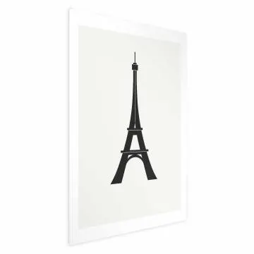 Plakat Wieża Eiffla 40x60 cm bez ramy z marginesem
