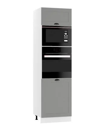 Szafka pod piekarnik i mikrofalę 60 ADELE D60 PK MV/2133 P/L szary mat