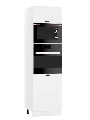 Szafka pod piekarnik i mikrofalę 60 ADELE D60 PK MV/2133 P/L biała mat