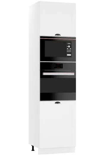 Szafka pod piekarnik i mikrofalę 60 ADELE D60 PK MV/2333 P/L biała mat