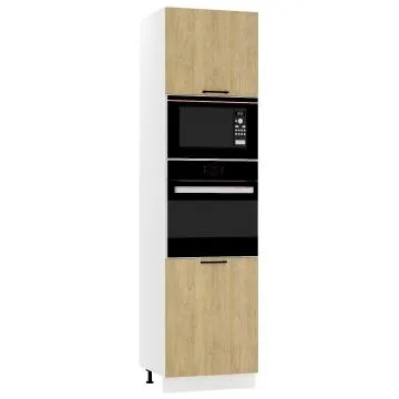 Szafka pod piekarnik i mikrofalę 60 DENIS D60 PK MV/2333 P/L dąb London