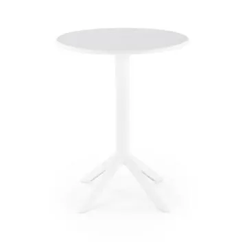 Stolik ogrodowy CALVO 60x60 biały z tworzywa PVC