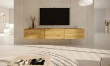 Szafka RTV GABI 180cm dąb artisan wisząca