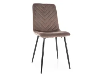 Krzesło tapicerowane DAREN VELVET cappuccino