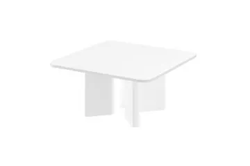 Stolik kawowy DIVERSO 80x80 biały połysk