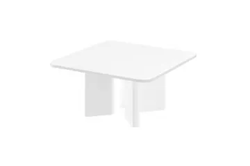 Stolik kawowy DIVERSO 80x80 biały mat