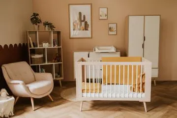 Łóżeczko dziecięce SOFIE 120x60 buk/białe