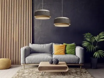 Lampa wisząca ERUTAN DUDU kremowa/szara/beżowa