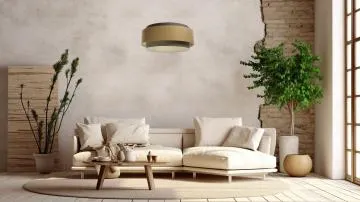 Lampa wisząca ERUTAN DUDU szara/beżowa