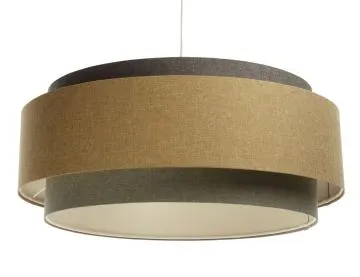 Lampa wisząca ERUTAN DUDU szara/beżowa