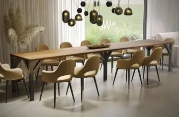 Stół rozkładany DUNAJ 130(405)x90 dąb stirling