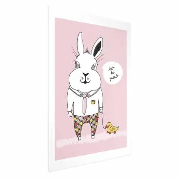 Plakat Przyjaciel królika 40x60 cm bez ramy z marginesem
