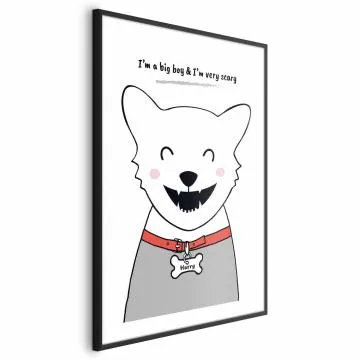 Plakat Piesek Harry 40x60 cm z ramą czarną z marginesem