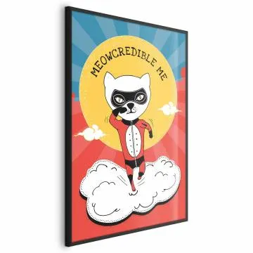 Plakat Szanowny kot 40x60 cm z ramą czarną bez marginesu