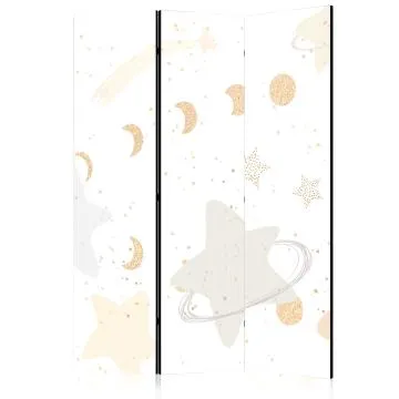 Parawan dwustronny Dla dzieci 135x172 cm 3-częściowy biały