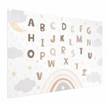 Plakat Literki 60x40 cm bez ramy bez marginesu