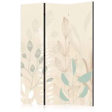 Parawan jednostronny Dla dzieci 135x172 cm 3-częściowy beżowy