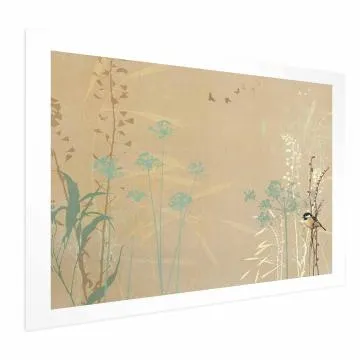 Plakat Ptaszek na łące 30x21 cm bez ramy z marginesem