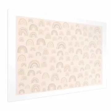 Plakat Pastelowe tęcze 90x60 cm bez ramy z marginesem