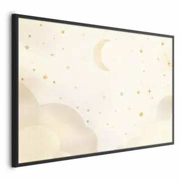 Plakat Rozgwieżdżona noc 42x29,7 cm z ramą czarną bez marginesu