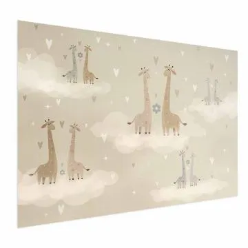 Plakat Zakochane żyrafy 60x40 cm bez ramy bez marginesu