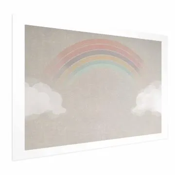 Plakat Tęcza w deszczu 30x21 cm bez ramy z marginesem