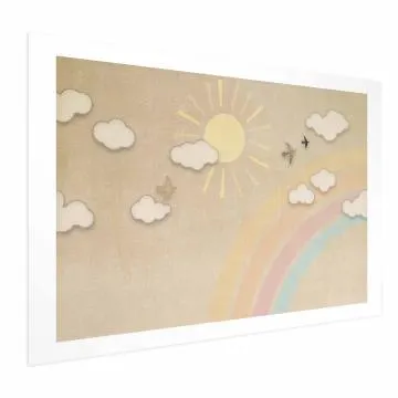 Plakat Tęczowy dzień 60x40 cm bez ramy z marginesem