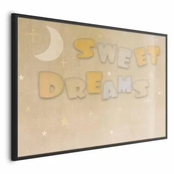 Plakat Życzenie 60x40 cm z ramą czarną bez marginesu